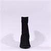 Miss Elastic High Heel Point Ankle Boot - Black Stretch